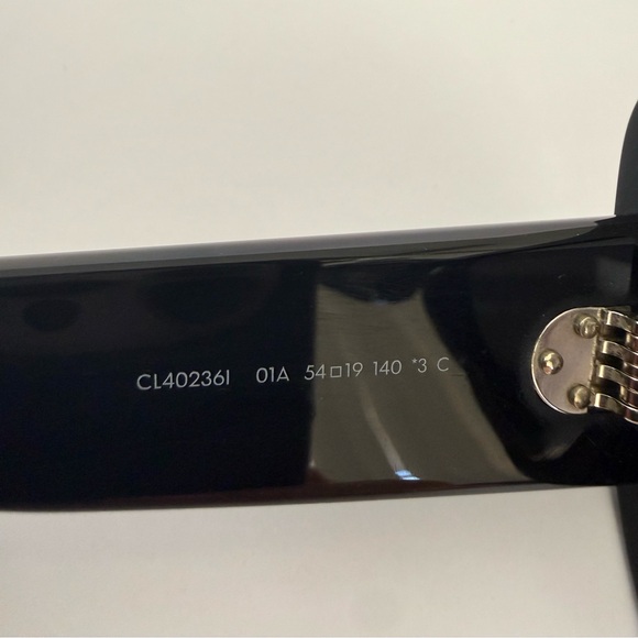NEW!!! Celine women black sunglasses Cl40236I 01A Authentic